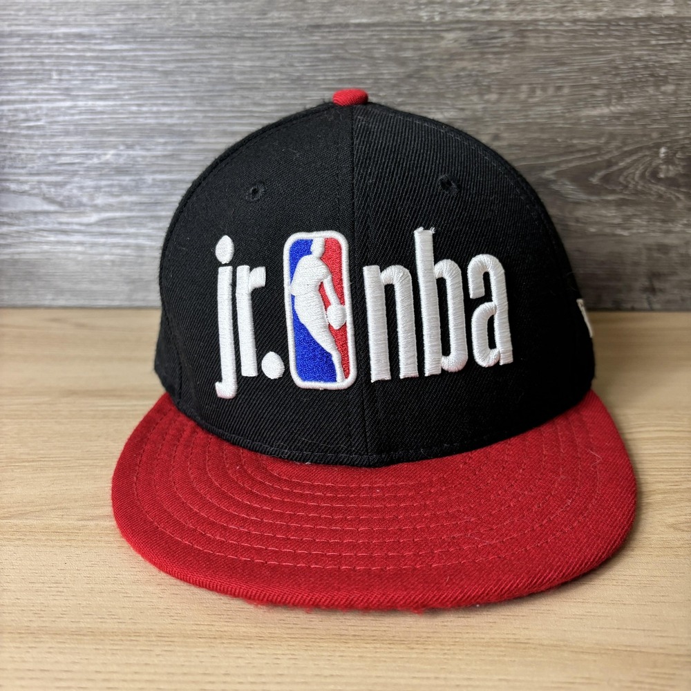 Jr. NBA Hat Cap Snap Back Black Red NBA Basketball Youth New Era Boys Kids
